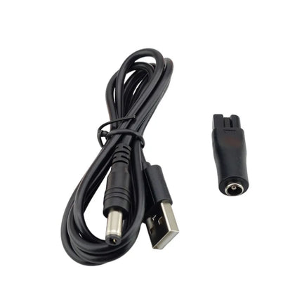 HOMEFISH USB5521 female socket to dual port adapter, hair clipper, shaver with six types of interfaces, charging converter set