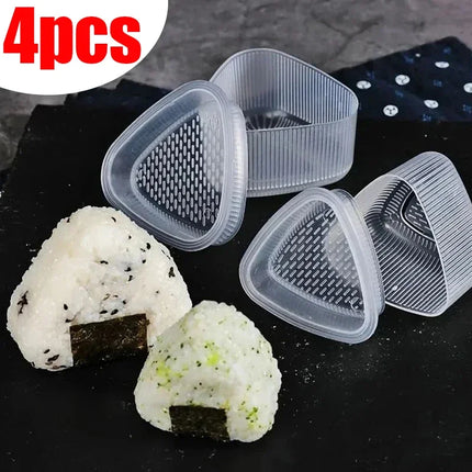 4/1PCS Triangle Rice Ball Molds Press Sushi Maker Triangle Mould Japanese Onigiri Rice Ball Bento Gadget Kitchen Accessories