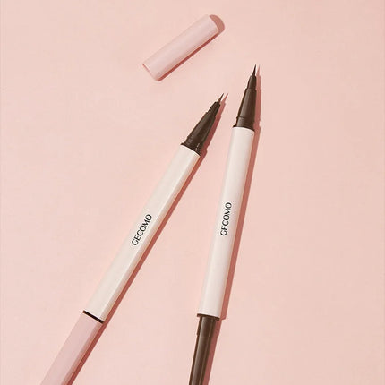 GECOMO Double-ended Lying Silkworm Pencil with 0.01mm Eyeliner Shimmer Eyeshadow Makeup
