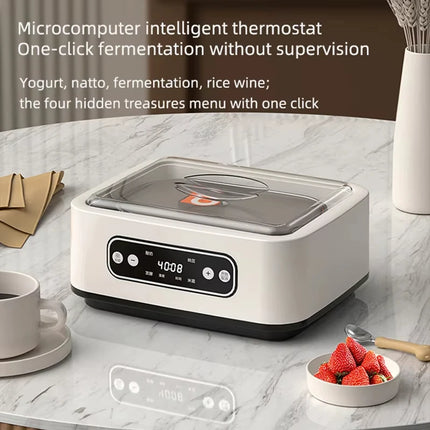 Automatic Yogurt Maker 110V/220V Professional Adjustable Temperature Time Multifunctional Ice Cream Pudding Maker for Kitchen