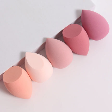 5-Pack Dual-Use Makeup Sponge Set - Velvet for Liquid/Cream/Powder | Vegan Eco-Friendly Travel Essentials