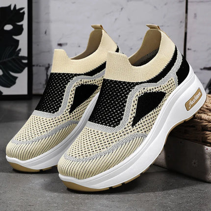 Women's Luxary Chunky Sneakers 2025 trend Fashion Mesh Breathable Shoes for women Sports Running Casual Ladies Fitness Vulcanize