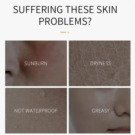 Sunscreen Travel Size Waterproof Sweatproof SPF50+ PA+ Facial Sunscreens For Face Beach Sun Screen Protector