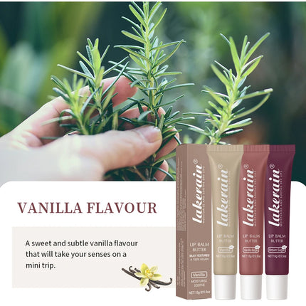 3pcs/Kit Butter Moisturizing Lip Gloss Oil Jelly Lipgloss Liquid Lipstick Lip Tint Brown Sugar Crystal Lip Balm