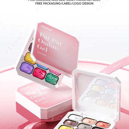 JTING 12colors Pat Pat Ombre Gel Nail Polish Collection 5 Effects Gel Polish