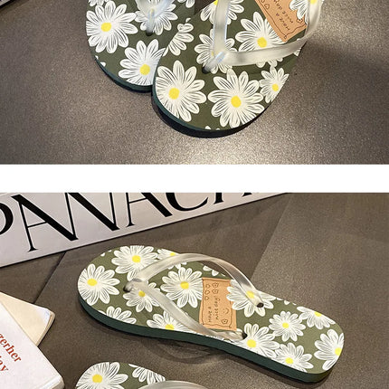Flip Flops Trendy Summer Outerwear Fashionable Clip On Beach Slippers Anti Slip Couple'S Splint Slippers Leisure Convenience