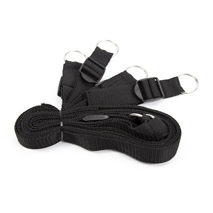 BDSM Bondage Set Adult Sex Game Handcuff Ankle Restraints Sextoy Couple Slave Sex Products Erotic Bed Strap System SM Soft Cuffs