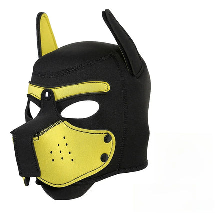 BDSM Large Size Puppy Hood Full Head Mask Dog Cosplay with Ears for Women Role Play Costume Party Fancy Dress Accessory