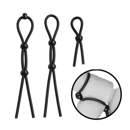 New 1/3/4/6/7/9Pcs Adjustable Silicone Penis Rings Set For Male Cockring Ejaculation Delay Sex Toy For Couples Adult Fun Options