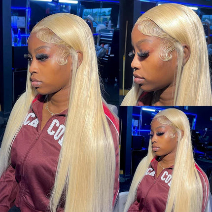 Blonde 613 Lace Frontal Wigs 4x4 Glosure Bone Straight 13X4 Lace Front Wigs 13X6 Human Hair Closure Wigs For Women 200 Density