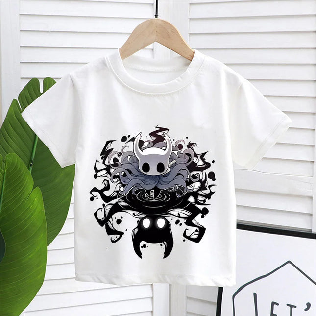 Hollow Knight Kids T-shirt Summer Children Game Cotton Short Sleeve Tops Boys Anime Fashion Cute Tees Girls Casual Clothes Gifts