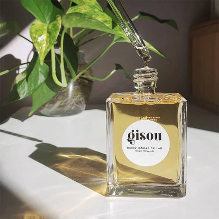 Gisou Honey Infused Lip Hair Oil Travel Size Enriched With Mirsalehi Honey To Deeply Nourish & Moisturize Hair Healthy Girl Gift