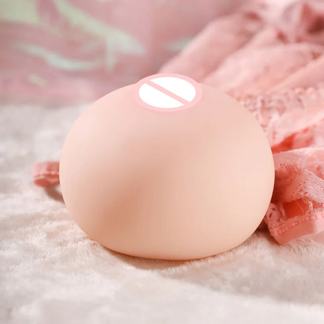 Artificial Chest Fake Silicone Breast Toys Men Masturbator Stress Squeeze Ball Soft Mini Boobs Toy Pocket Pussy Adult Products