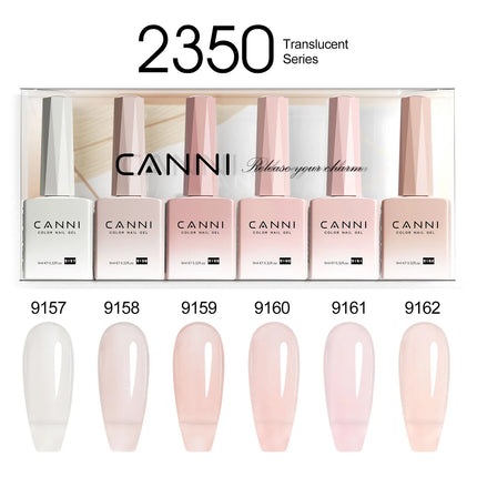 6pcs/kit CANNI TPO FREE HEMA FREE Halloween Nails Color Set Dark Red Semi Permanent Soak off UV LED Gel Varnish Christmas Gift