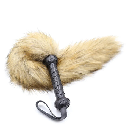 Sexy Fox Tail Whip Erotic Leather Whip Couple Flirting Spanking Fetish BDSM Bondage Slave Role Play Adult Games Sex Toys