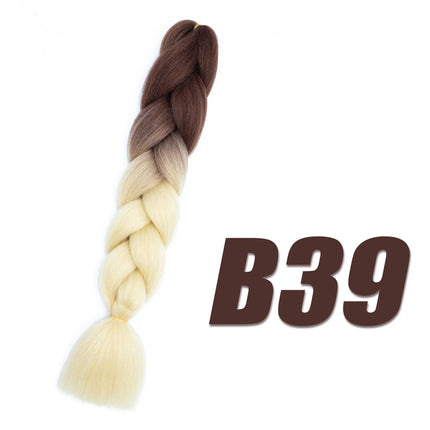 Synthetic Kanekalon Crochet Hair Braiding Hair Pre Stretched Curly Jumbo Braids Extensions Hair Accessories For Girls Braids