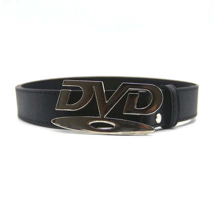 2026 Y2k Retro Dvd Buckle Belt Women Fashion Waistband, Trendy Niche Design, Versatile Accessory Perfect For Jeans, Statement