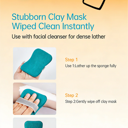 Facial Puff Deep Cleansing Gentle Foaming Sponge Soft Skin-Friendly Facial Cleansing Sponge