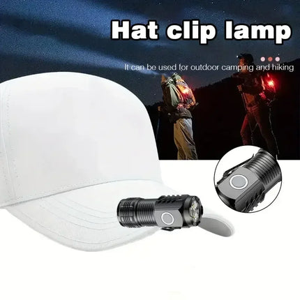 Powerful 3/9LED Flashlights USB Rechargeable High-Lumen Handheld Torch with Pen Clip Outdoor Magnetic Work Light Lantern