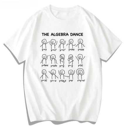 New Algebraic Trigonometry Fun Math Creative Print T Shirt Graphic T Shirt High Quality Trend Men's and Women's Short Sleeve Tee