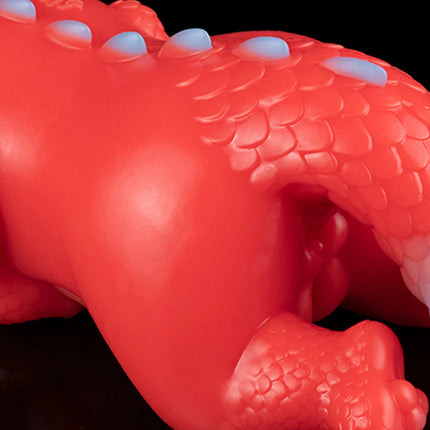 YOCY 6629 Orange Dragon Dual Channel Male Masturbator FURRY Stroker Pocket Pussy Sex Toy For Fetish Adult 18+