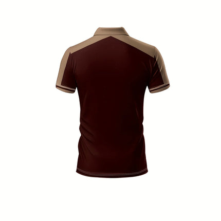Printed Casual Short Sleeved Shirt, Casual Short Sleeved T-shirt, Men's Wing Bird Shirt, 3D Digital Printed Classic Collar