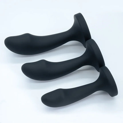 Unisex Silicone Anal Plug 3 Sizes with Crystal Base Safe Design for Women And Men Adult Sex Toy Dildo