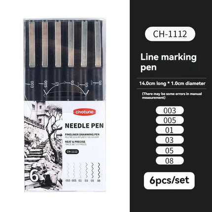 3/15Tip Black Pigment Micro-Pen Fineliner Ink Pens,Drawing Artist Illustration Pens Multiliner for Sketching Anime Manga Design