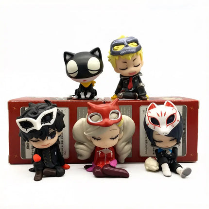 High Quality Game P5 The Royal Blind Box Ren JOKER Ryuji SKULL An PANTHER Yuusuke FOX MONA Small Capsule Figure Decoration Gifts