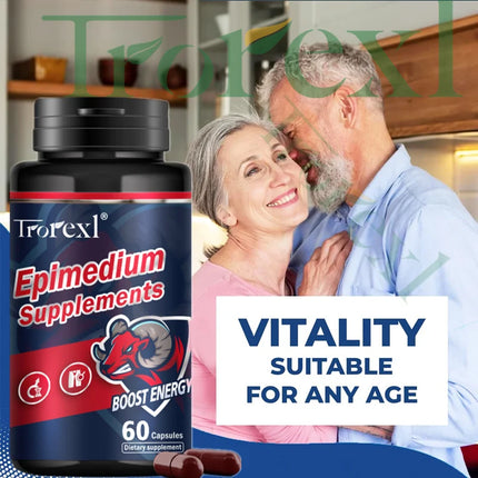 Natural Epimedium Capsules Enhance Endurance Supplement : Boost potency & Morning Power (Men's Health Secret)