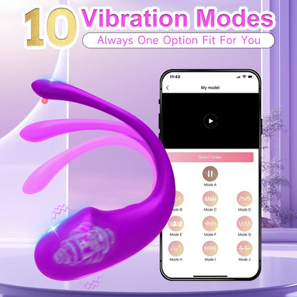 Female Wearable Dildo Vibrator APP Remote Control with 10 Vibration Modes G spot Clitoral Anal Panty Vibrator Sex Toys for Women