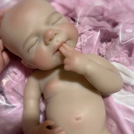 33cm Can Open Mouth Pascale Solid Silicone Reborn Baby Girls With Cute Clothes Lifelike Washable Newborn Baby Doll