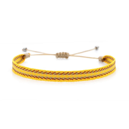 KKBEAD Wholesale Handwoven Bracelet Colombia Cloth Braided Wristband Bracelets for Women Men Gift Hippie Boho Friendship Jewelry
