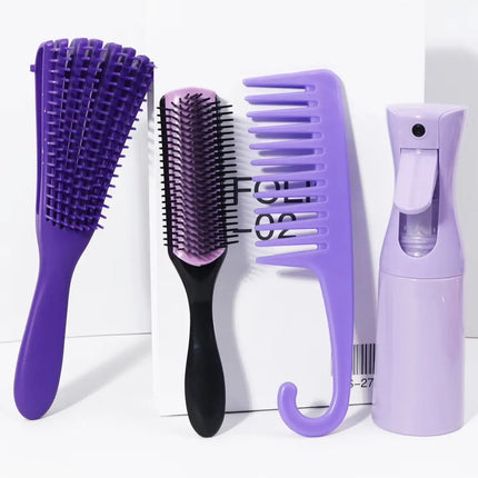 4 pieces of hair styling suit - with hair spray bottle, hair salon tools, create hair salon styling, special for real hair wigs