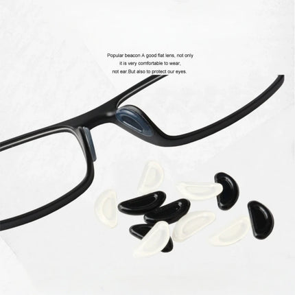 10pcs Silicone Non-slip Nose Pads D-shaped Glasses Nose Support Long Lasting Eyeglasses Nasal Holder Eyewear Accessories