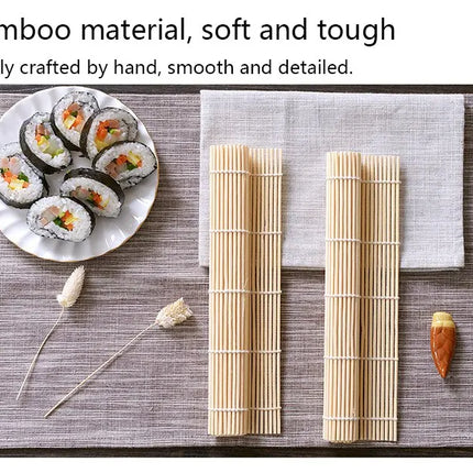 DIY Bamboo Sushi Maker Rolling Mat Sushi Tools Rice Rollers Kitchen Gadget Hand Maker Food Rice Roll Mold Cooking Accessories
