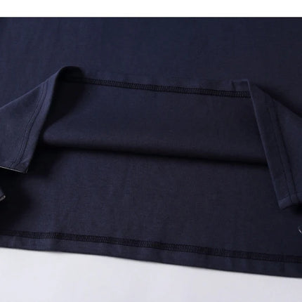 2025 New Men's POLO Shirt, Men's Business Casual, Cotton, Autumn, Long-Sleeved, Large Size Lapel POLO Shirt, Large Size 6XL 7XL