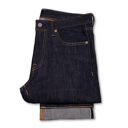 Red Tornado 12.5oz Slim Straight Fit Selvedge Denim Jeans WWII Era Inspired Classic Men's Five Pocket Pants
