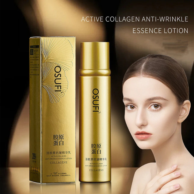 OSUFI Active Collagen Facial Moisturizing Beauty Skincare Delicate Tighten Facial Lotion Brighten Skin Elasticity Face Emulsions