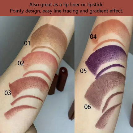 Tapered Gradient Lip Liner Matte Black Brown Velvet Lipstick Waterproof Non Sticky Contouring Tint Lipliner Crayon Lip Makeup