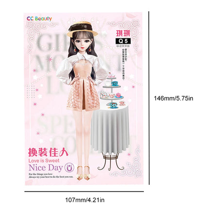 Magnetic Dress Up Set Paper Doll Dress Set Preschool Learning Toys Magnet People Clothes Cultivate Aesthetics for Girls Boys
