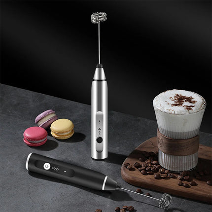 1 Electric Egg Beater, Coffee Mixer, Handheld Milk Frother, Electric Jam Maker, Butter Maker, Kitchen Food Mixer