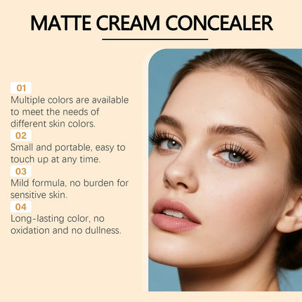 Zephoco Cream Concealer Palette Dark Circles Cover Matte Long Lasting Soft Skin Contouring Face Concealer Makeup Cosmetics 11g