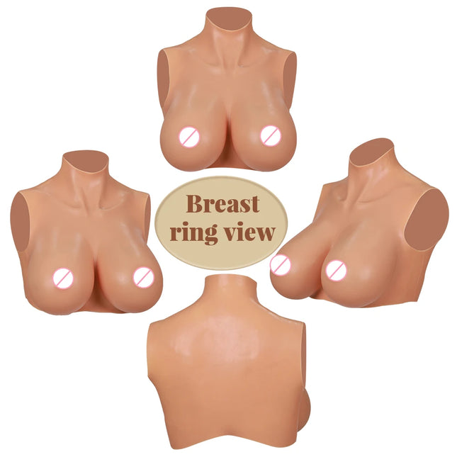Drag Queen A - H Cup Silicone Breasts Forms Cosplay Fake Boobs Bodysuit Crossdressing Silicone Breast Plate Crossdresser Chest