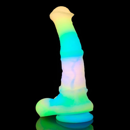 Dildo Horse Dick Anal Plug in Four Colors Noctilucent Butt Sex Toys Prostate G-spot Massager Anal Penetration Men Masturbator 18