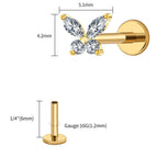 Gold 1.2x6x4.2x5mm
