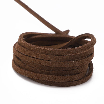 3mm Faux Suede Braided Cord Korean Velvet Leather For Handmade DIY Beading Bracelet Jewelry Making Thread String Rope 1m/4m/roll