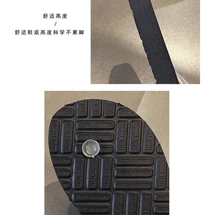 Flip Flops Trendy Summer Outerwear Fashionable Clip On Beach Slippers Anti Slip Couple'S Splint Slippers Leisure Convenience