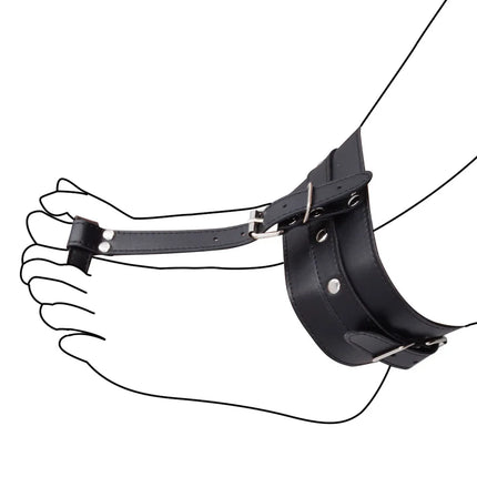 Sex Toys Adult Games Handcuffs with Thumb Buckle Foot Cuffs with Toe Buckle Anklet Bdsm Bondage Gear SM Products for Woman Man