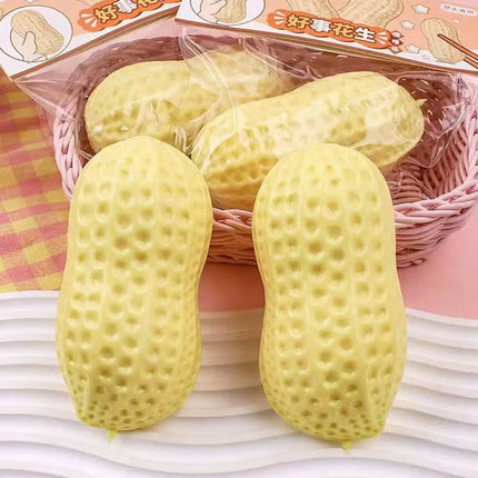 Peanut Stress Ball Soft Squeeze Toy ASMR Sensory Squishy Fidget Toy Anti-Stress Gift for Kids Adults Anxiety Relief